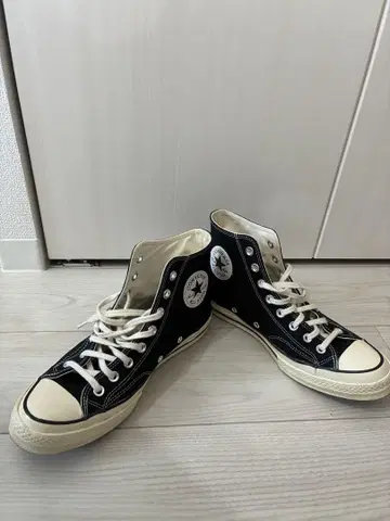 척테일러 컨버스 블랙 하이컷 스니커즈