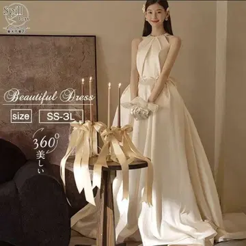 새틴 웨딩 드레스 SS
