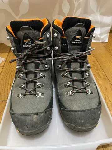 zamberlan 트레킹 슈즈 그레이/오렌지