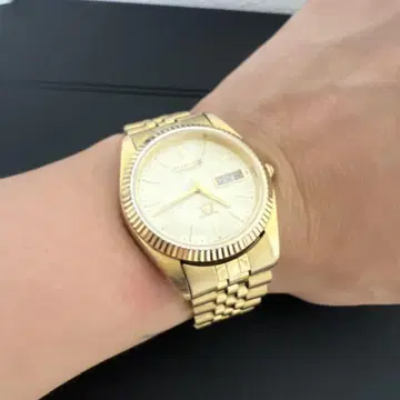 1970년대 CITIZEN 크리스탈 세븐 자동 와인딩 골드 손목시계