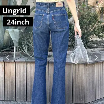 ungrid 빈티지 하이웨스트 플레어 데님 24 모델 롱 레그 새상품급