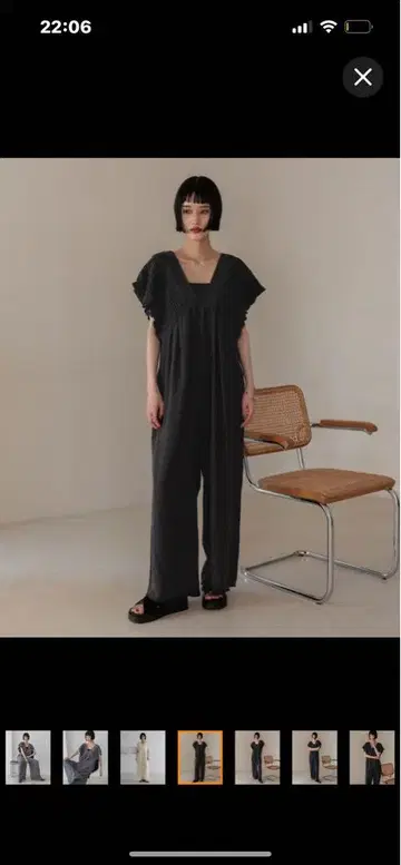 로리즈팜 요루 셔링 살로펫 블랙 L 사이즈