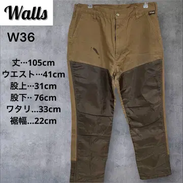 Walls 워크 팬츠 W36 실측 32 덕지 더블니 브라운 계열