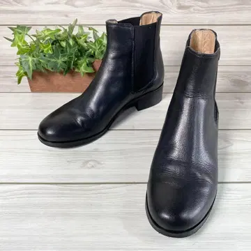 854 [새상품급] 파비오 루스키 천연 가죽 가죽 사이드 고어 부츠 36