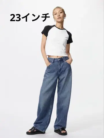 UNIQLO 배기 커브 청바지