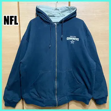 구제 의류 리복 NFL 집업 후드티 자수 로고 네이비 XL