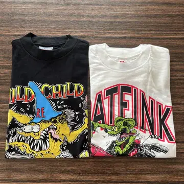 RAT FINK 라트 핀크 에드 로스 90's 라트 T 세트 4