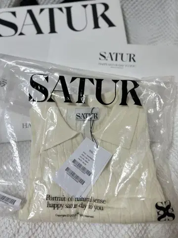 SATUR 반팔 피케 셔츠 S 사이즈