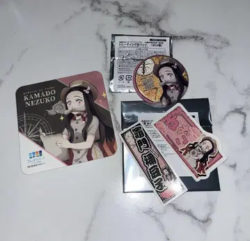카마도 네즈코 캔뱃지 스티커 코스터 세트