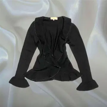 y2k 페어리 그런지 아마로리 발레코어 니트 가디건 블랙 M