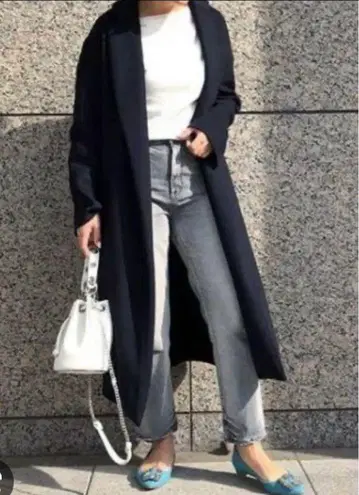 엔폴드 더블 크로스 슬릿 오버코트