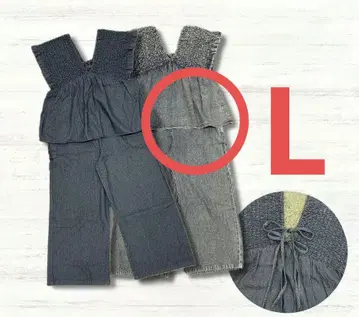 [새상품] 시마무라 데님 셔링 페플럼 살로펫 LaxDanTia L