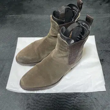 Loake 브라운 스웨이드 사이드 고어 부츠