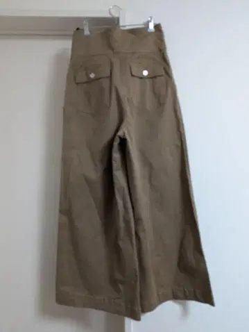 브라운 와이드 팬츠 벨트 포함