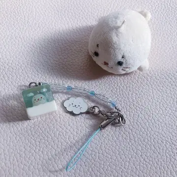 레어 시로탄 SIROTAN 큐브 스트랩 마스코트 클리너 레어