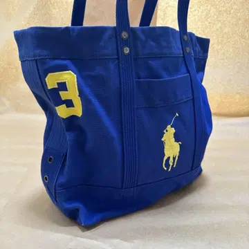 POLO 폴로 랄프로렌 토트백 블루 파랑 자수 로고 대용량