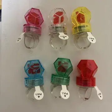 BIGBANG 플래시 반지 6개 세트