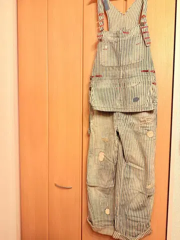 레드 리 히코리 데님 오버롤