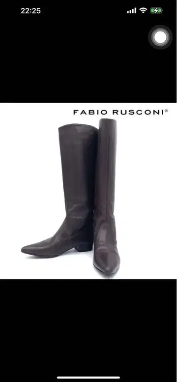 FABIO RUSCONI 다크 브라운 롱 부츠
