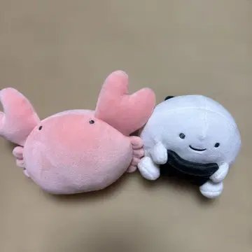 무엇이든 생물 봉제 인형 게 오니기리 세트