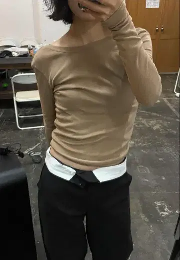 OAF 티셔츠 베이지