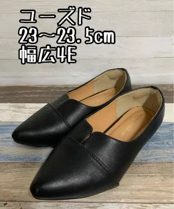 새상품 23~23.5cm 스틸레토 플랫 신발 B415
