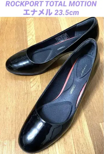ROCKPORT TOTAL MOTION 블랙 에나멜 펌프스 23.5cm