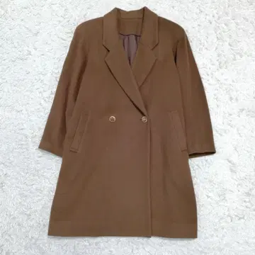 캐시미어 100% 체스터 코트 롱 코트 브라운 M 캐시미어 100%