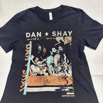 Dan + Shay 2019 여름 투어 T셔츠 M 사이즈 구제 의류