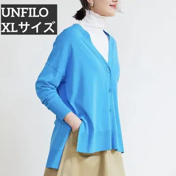 UNFILO 스타일업 니트 NEW 가디건 블루 XL 사이즈