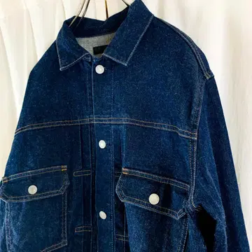 유니클로 2nd 데님 자켓 XL 사이즈 다크 네이비