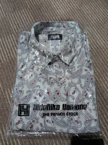 야마네 데님 YAMANE DENIM 페이즐리 무늬 반팔 셔츠 풀오버