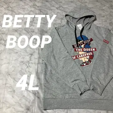 BETTY BOOP 베티 부프 후드티 구제 의류 4L 그레이 맨투맨