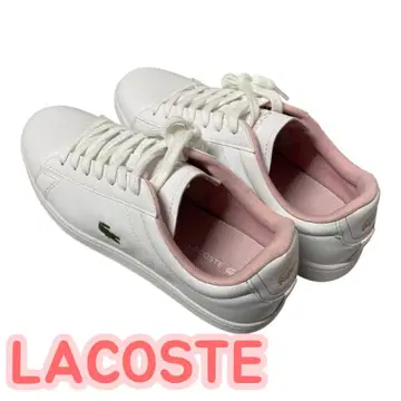 LACOSTE 라코스테 화이트 여성용 스니커즈 USA 7 24cm