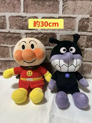 [ 익명 배송 ] 호빵맨 세균맨 봉제 인형 2세트
