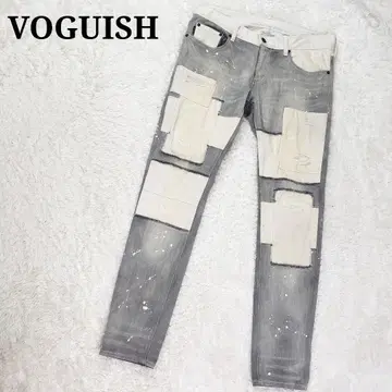 VOGUISH 보기쉬 패치워크 데님 팬츠 스트레치 XXL