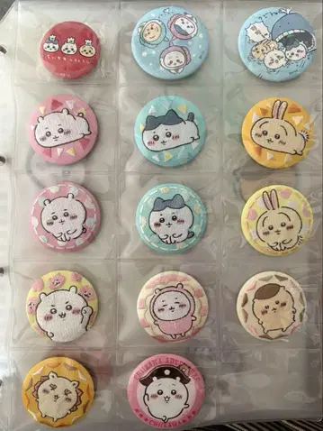 치이카와 (먼작귀) 캔뱃지 14개 하치와레 토끼