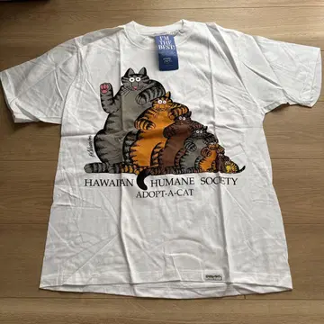 [새상품 미사용] 클레이지 셔츠 ADOPTCATBUD T셔츠