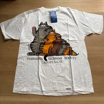 [새상품 미사용] 클레이지 셔츠 ADOPTCATBUD T셔츠