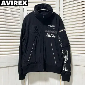 컨디션 최상 AVIREX BLACKBIRD 스탠드 지퍼 자켓 M
