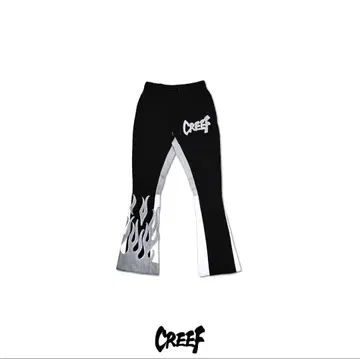 CREEF 조거 팬츠 불꽃 디자인