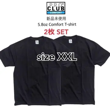 [프로 클럽] 미사용 새상품 무지 컴포트 반팔 T셔츠 블랙 2장 2XL