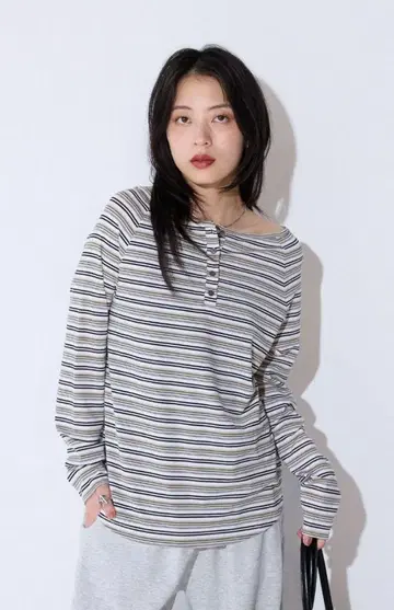 jeanasis 멀티 보더 헨리 LST 화이트 계열 기타