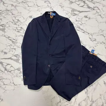 볼리올리 COAT 네이비 코튼 수트 size48