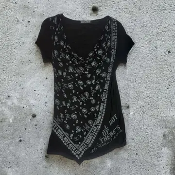 00s Ghost of harem 티셔츠 y2k 고딕 드레이프