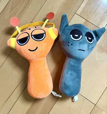 스플란키 봉제 인형 세트 묶음 판매 오렌지 그레이