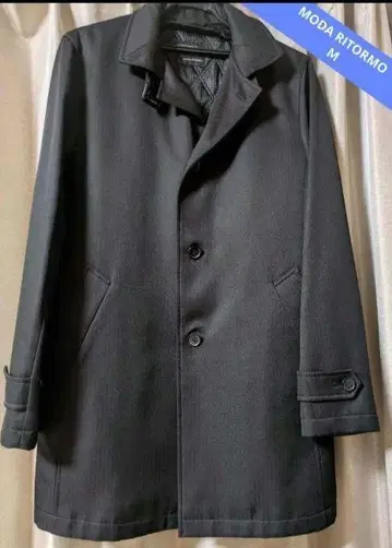 MODA RITORMO 블랙 체스터 코트 코트 수트 가을 겨울 취업활동