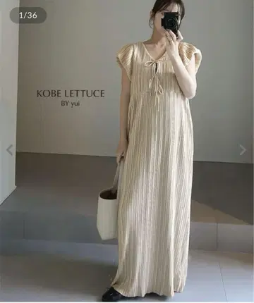 KOBE LETTUCE 플리츠 원피스 M 사이즈 yui 콜라보