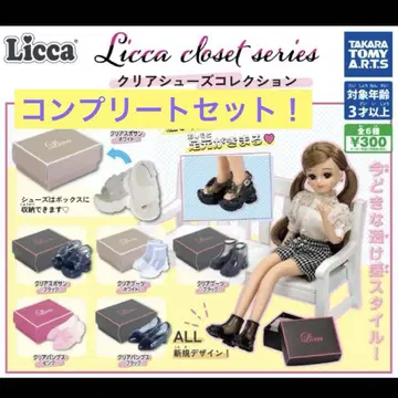Licca closet 클리어 슈즈 컬렉션 6켤레 컴플리트 세트