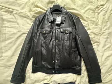 [ 가격 인하 ] BALR. LEATHER TRUCKER JACKET